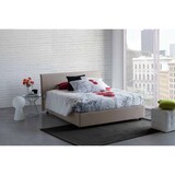 thumbnail of Dmora Letto matrimoniale Azue, Letto contenitore con rivestimento in tessuto, 100% Made in Italy, adatto per materasso Cm 140x190, Tortora