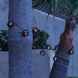 thumbnail of LED Lichterkette Feuerball 8 Leuchtkugeln mit Flammeneffekt 2,1m Timer für Außen