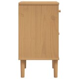 thumbnail of vidaXL Nachttisch SENJA Rattan-Look Braun 40x35x65cm Massivholz Kiefer
