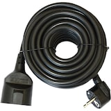thumbnail of Alargador eléctrico de 10 metros, Negro, Protección para niños, Potencia màxima 3.500W, 250V, 3 cables de 1,5mm2, Toma de tierra