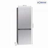 thumbnail of Bomann KG 320.2 Kühl- und Gefrierkombination Freistehend 165 l E Edelstahl