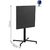 thumbnail of METRO PROFESSIONAL Tavolo da bistrot pieghevole Aveiro, acciaio, stampa effetto legno, 60 x 60 cm, quadrato, grigio scuro/nero