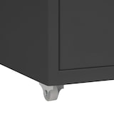 thumbnail of vidaXL Aktenschrank mit Rollen Anthrazit 28x41x69 cm Metall