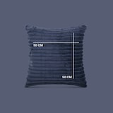 thumbnail of Kissenhülle 50x50cm ( Mitternachtsblau ) Cord Optik - Kuschelig weicher Bezug mit Reißverschluss - Kissen - Öko Tex - Sofakissen, Dekokissen