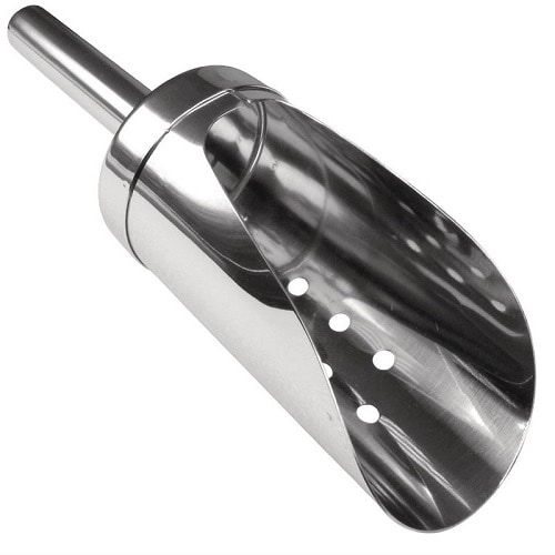 Pelle à Glaçons Perforée Inox 19cm