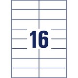 thumbnail of Avery Zweckform 3484 Universal-Etiketten, A4 mit ultragrip, Adressaufkleber, 105 x 37 mm, 100 Bogen/1.600 Etiketten, weiß