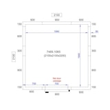 thumbnail of Chambre froide positive avec groupe 2100x2100x2200 - Combisteel