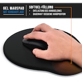 thumbnail of CSL Mauspad, Ergonomisches Schaumstoff Office Mousepad, Entlastung des Handgelenks, schwarz