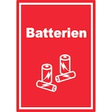 thumbnail of Batterien Mülltrennung Aufkleber Text Symbol AA AAA A1 (594x841mm)