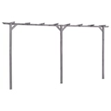 thumbnail of Pergola de jardin Gris 400x40x205 cm Bois de pin imprégné Modèle Atlas Classique