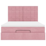 thumbnail of vidaXL Ottoman-Bett mit Matratzen Rosa 140x190 cm Samt