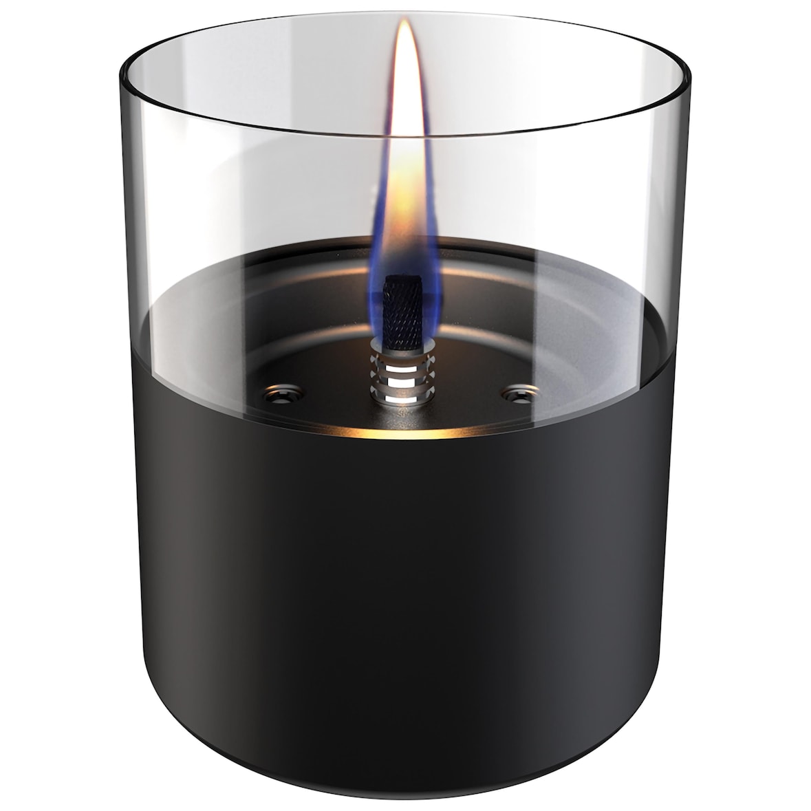 Tenderflame – Tenderflame Lantern – Poppy 14 Tischkerze aus schwarzer Eiche, nachfüllbar mit TenderFuel-Flüssigkeit
