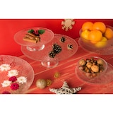 thumbnail of Excelsa centre de table Arabesque verre 39x7x39 cm transparent