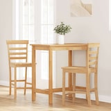 thumbnail of Taburetes de bar 2 uds madera maciza natural caucho