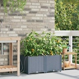 thumbnail of vidaXL Gartenpflanzer Hellgrau 80 x 40 x 37.5 cm Stahl