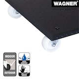 thumbnail of WAGNER Pflanzenroller ALASKA - 45 x 45 x 9,5 cm, In- & Outdoor, Alu Noppenblech, schwarz,max 150 kg - DE Ware - 20139101