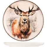 thumbnail of H&H, Servizio tavola 18 pezzi Hood River, set tavola natalizio, decoro cervi, in stoneware, lavabile