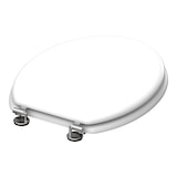 thumbnail of MDF WC Sitz, Toilettendeckel mit Holzkern, maximale Belastung der Klobrille 150 kg, Toilettensitz Weiß