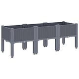 thumbnail of Helloshop26 - Fioriera rialzata per piante fiori patio giardino con gambe 120 x 40 x 42 cm PP grigio 02_0038150