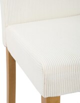 thumbnail of CHEFGASTRO Esszimmerstuhl SANTIAGO Cord antik hell HxBxT 91x41x47cm Cord Creme Küchenstuhl