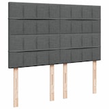 thumbnail of vidaXL Boxspringbett mit Matratze Dunkelgrau 160x200 cm Stoff