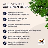 thumbnail of CASARIA® Balkonmöbel Set Wetterfest 4 Personen Creme
