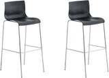 thumbnail of Décoshop26 - Set aus 2 Barhockern mit schwarzem Kunststoffbezug verchromtem Metallgestell und vier Beinen schicker und moderner 10_0005566
