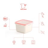 thumbnail of VALIRA Nomad - Recipiente Cuadrado 0.4L en Plástico Cerámico PBT. Blanco