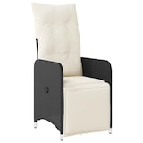thumbnail of vidaXL 5-tlg. Garten-Bistro-Set mit Kissen Schwarz Poly Rattan