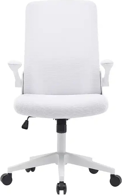 Cadeira De Escritorio Q-Connect Alba Malha Base Metalica Alt Max 1110 Larg 610 Prof 580 Rodas Premium Cor Branco