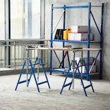 thumbnail of HOMCOM Set 2 Cavalletti da Lavoro Pieghevoli Altezza Regolabile