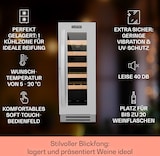 thumbnail of Klarstein Vinovilla  Weinkühlschrank 50l / 20 Flaschen Glastür Edelstahl Edelstahl