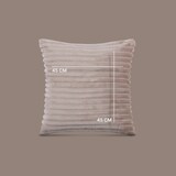 thumbnail of Dekokissen 45x45cm ( Hellbraun ) Cord Optik - Kuschelig weicher Bezug mit Reißverschluss - Kissen - Öko Tex - Sofakissen, Dekokissen