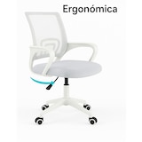thumbnail of Silla de Oficina o Escritorio ergonómica con Soporte Lumbar, Malla Transpirable, Regulable en Altura, Ruedas antiarañazos -