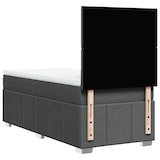 thumbnail of vidaXL Boxspringbett mit Matratze Dunkelgrau 100x200 cm Stoff