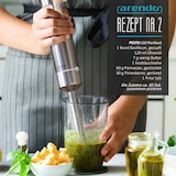 thumbnail of Arendo Stabmixer Edelstahl mit stufenloser Geschwindigkeitsregelung MANO Pürierstab - Weiß