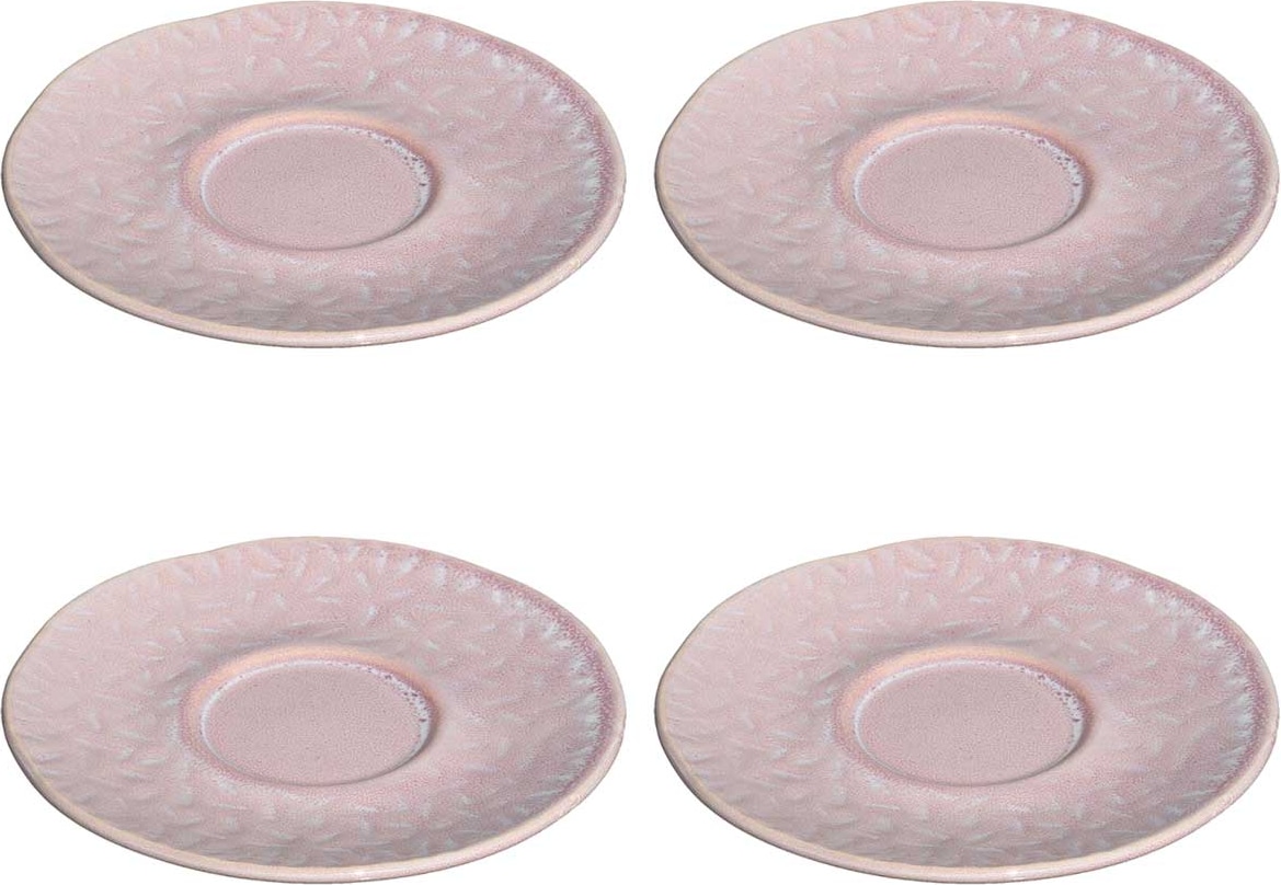 Leonardo MATERA Espressountertasse 11 cm rosa 4er Set