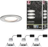 thumbnail of Paulmann LED Einbauleuchte 3-Step-Dim Nova Coin Basisset starr IP44 rund 78mm  Coin 3x6W 3x470lm 230V dimmbar 2700K Eisen gebürstet 93494