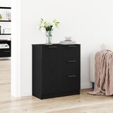 thumbnail of vidaXL Schwarzer Eichen-Sideboard 60x30x70 cm aus Holzwerkstoff