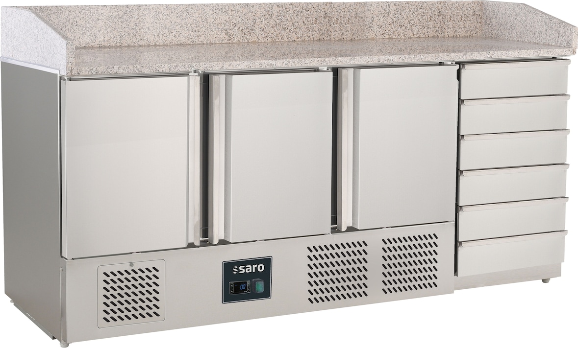 Saro Pizzatisch Modell PZ 9031 PRO, B 1885 x T 700 x H 1020 mm