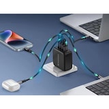 thumbnail of Conceptronic 4-Port 100W GaN USB-PD-Ladegerät mit USB-C-Ladekabel, USB-C x 3, USB-A x 1, QC 3.0, PPS, Drinnen, AC, 20 V, 1,5 m, Schwarz