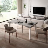 thumbnail of Mesa Consola extensible, 160, Para 8 comensales, Patas de madera, Cemento _ 247_6