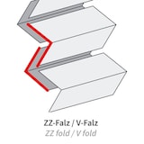 thumbnail of Papierhandtuch 2-lagig Zellulose ZZ/V-Falz Grün 25x23 cm