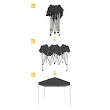 thumbnail of METRO PROFESSIONAL Tenda dobrável Thagpi para restauração, aço/poliéster, 3 x 3 m, repelente de água, preto