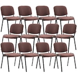thumbnail of 12x Stapelbare Eetkamerstoel Ken Stof bruin
