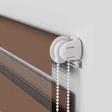 thumbnail of vidaXL Doppelrollo Braun 115x200 cm Stoffbreite 110,9 cm Polyester