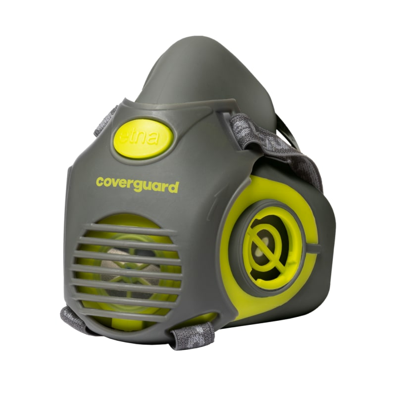 Coverguard - Demi-masque respiratoire à baïonnette TPE ETNA Gris / Vert Taille Unique