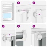 thumbnail of vidaXL Doppelrollo Braun 115x200 cm Stoffbreite 110,9 cm Polyester