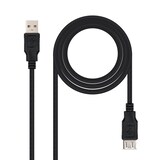 thumbnail of CABO Nanocable USB 2.0, TIPO A/M-A-A/H, PRETO, 1,0 M