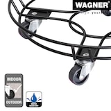 thumbnail of WAGNER Pflanzenroller BLACK EDITION Ø 38 x 9,5 cm, innen & außen, Stahl, schwarz, Rand, Tragkraft 100 kg - 20093401